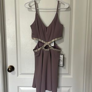 Dark Lilac formal/cocktail hour dress.